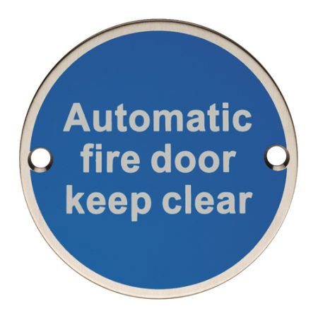 Eurospec SEX1022SSS Automatic Fire Door Keep Clear (LEAD TIME: 2-3 DAYS)