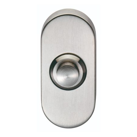 Eurospec SWE1030SSS Oblong Bell Push 64 x 30mm Concealed Fix - Satin Stainless Steel (LEAD TIME: 2-3 DAYS)