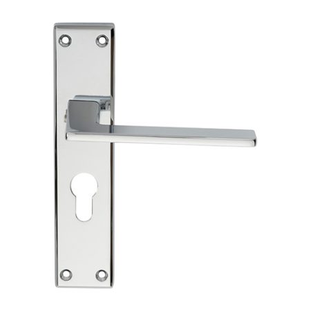 Serozzetta SZM034YCP Zone Lever On Euro Lock Backplate (LEAD TIME: 2-3 DAYS)