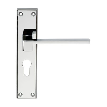 Serozzetta SZM371YCP Equi Lever On Euro Lock Backplate (LEAD TIME: 2-3 DAYS)