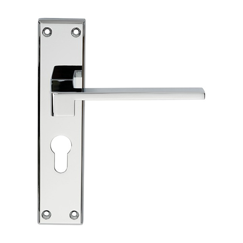 Serozzetta SZM371YCP Equi Lever On Euro Lock Backplate (LEAD TIME: 2-3 DAYS)
