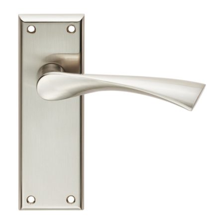 Serozzetta SZR022SN Venti Lever On Latch Backplate (LEAD TIME: 2-3 DAYS)