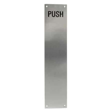 TSS Engraved 'PUSH' Finger Plate