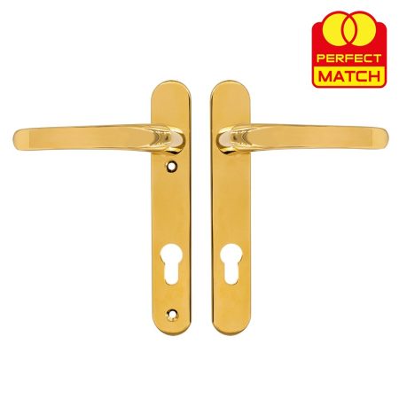 TSS Lever Lever UPVC Multipoint Door Handles - 92mm PZ Sprung 122mm Screw Centres