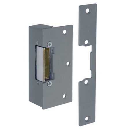 CQR ADCN202-312+S Rim With Mortice Face Plate Electric Release 12V DC Fail Unlocked, Continuously Rated - Grey (LEAD TIME: 2-3 DAYS)