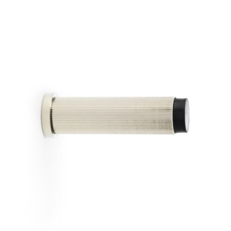 Alexander & Wilks AW602-75-PNPVD Reeded Projection Door Stop - Polished Nickel PVD (LEAD TIME: 2-3 DAYS)