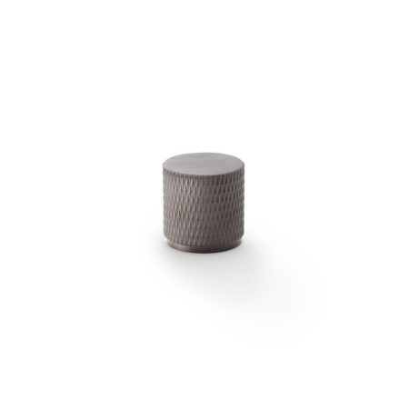 Alexander & Wilks AW800-20-DBZPVD Brunel Knurled Cylinder Cupboard Knob - Dark Bronze PVD 20mm (LEAD TIME: 2-3 DAYS)