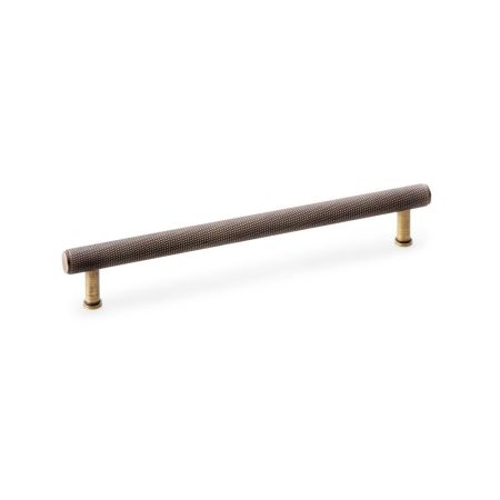 Alexander & Wilks AW809-224-AB Crispin Knurled T Bar Cupboard Pull Handle - Antique Brass 224mm (LEAD TIME: 2-3 DAYS)