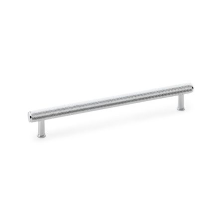 Alexander & Wilks AW809-224-PC Crispin Knurled T Bar Cupboard Pull Handle - Polished Chrome 224mm (LEAD TIME: 2-3 DAYS)