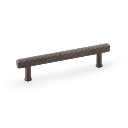 Alexander & Wilks AW809R-128-DBZPVD Crispin Reeded T Bar Cupboard Pull Handle - Dark Bronze PVD 128mm (LEAD TIME: 2-3 DAYS)