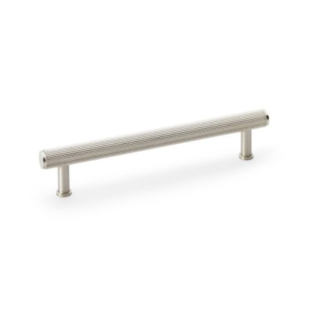 Alexander & Wilks AW809R-160-SN Crispin Reeded T Bar Cupboard Pull Handle - Satin Nickel 160mm (LEAD TIME: 2-3 DAYS)