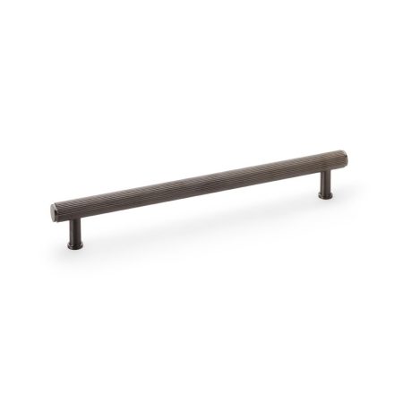 Alexander & Wilks AW809R-224-DBZPVD Crispin Reeded T Bar Cupboard Pull Handle - Dark Bronze PVD 224mm (LEAD TIME: 2-3 DAYS)