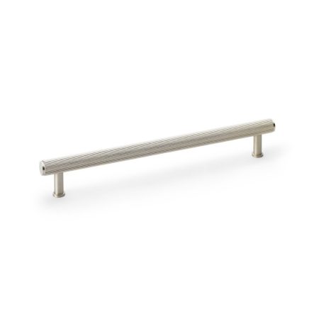 Alexander & Wilks AW809R-224-SN Crispin Reeded T Bar Cupboard Pull Handle - Satin Nickel 224mm (LEAD TIME: 2-3 DAYS)