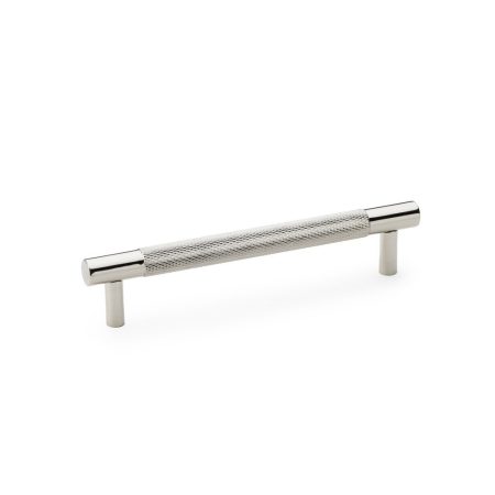 Alexander & Wilks AW810-128-PN Brunel Knurled T Bar Cupboard Handle - Polished Nickel Centres 128mm (LEAD TIME: 2-3 DAYS)