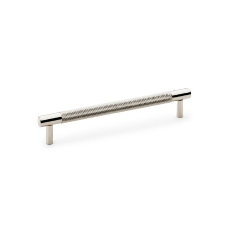 Alexander & Wilks AW810-160-PN Brunel Knurled T Bar Cupboard Handle - Polished Nickel Centres 160mm (LEAD TIME: 2-3 DAYS)
