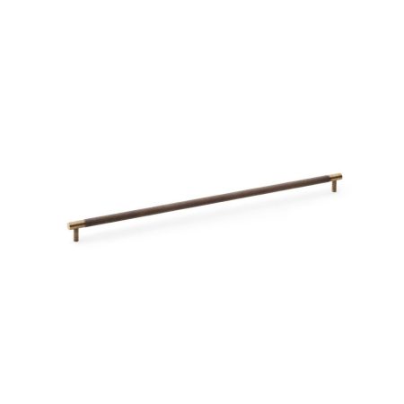 Alexander & Wilks AW810-448-AB Brunel Knurled T Bar Cupboard Handle - Antique Brass Centres 448mm (LEAD TIME: 2-3 DAYS)