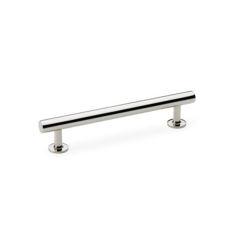 Alexander & Wilks AW814-128-PN Round T Bar Cabinet Pull Handle - Polished Nickel 128mm (LEAD TIME: 2-3 DAYS)