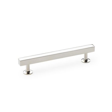 Alexander & Wilks AW815-128-PN Square T Bar Cabinet Pull Handle - Polished Nickel 128mm (LEAD TIME: 2-3 DAYS)