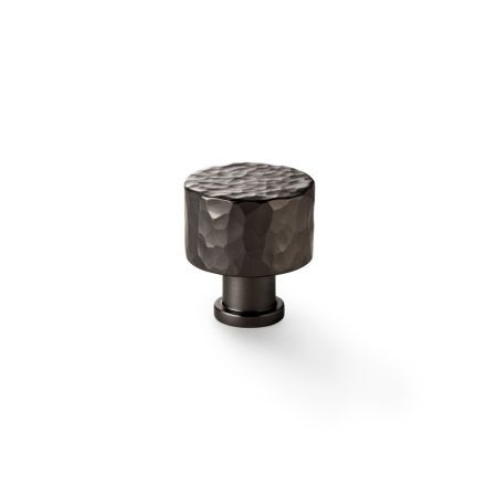 Alexander & Wilks AW816-30-DBZ Leila Hammered Cupboard Knob - Dark Bronze 30mm (LEAD TIME: 2-3 DAYS)