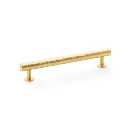 Alexander & Wilks AW817-160-SB Leila Hammered Cabinet Pull - Satin Brass (LEAD TIME: 2-3 DAYS)