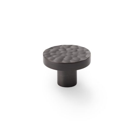 Alexander & Wilks AW820-38-DBZ Hanover Hammered Cupboard Knob - Dark Bronze 38mm (LEAD TIME: 2-3 DAYS)