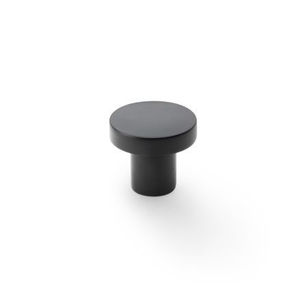 Alexander & Wilks AW821-30-BL Hanover Plain Cupboard Knob Black Knob 30mm (LEAD TIME: 2-3 DAYS)