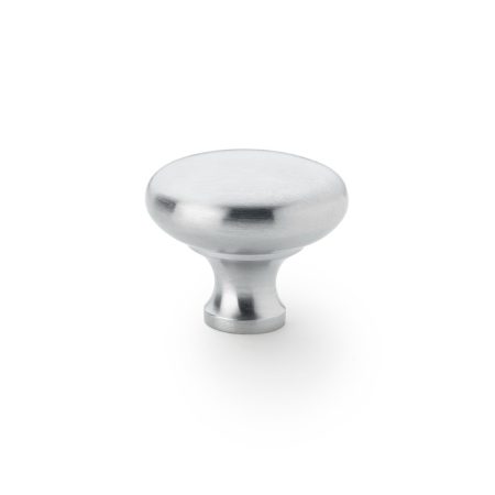 Alexander & Wilks AW836-38-SC Wade Round Cupboard Knob - Satin Chrome 38mm (LEAD TIME: 2-3 DAYS)