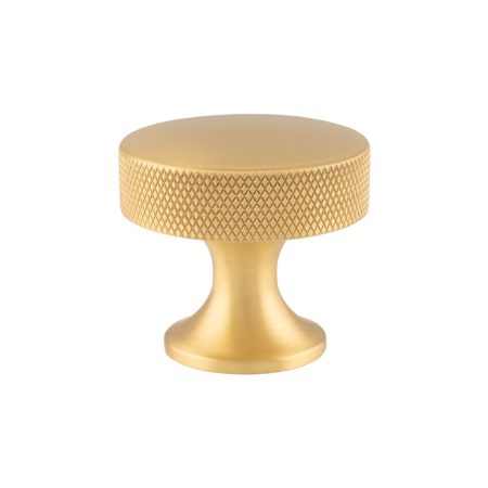 Alexander & Wilks AW841-38-SB Berlin Cupboard Knob - Satin Brass 38mm (LEAD TIME: 2-3 DAYS)
