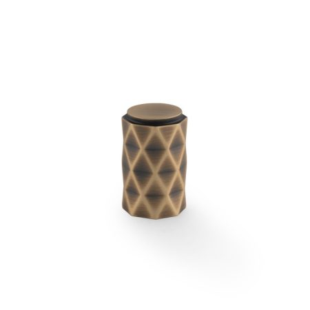Alexander & Wilks AW847-30-AB Diamond Cut Cylinder Cabinet Knob 30mm (LEAD TIME: 2-3 DAYS)