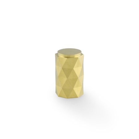 Alexander & Wilks AW847-30-SBPVD Diamond Cut Cylinder Cabinet Knob 30mm (LEAD TIME: 2-3 DAYS)