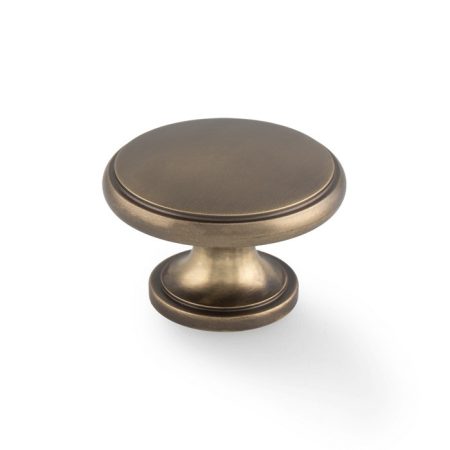 Alexander & Wilks AW849-38-AB Cambridge Round Cupboard Knob (LEAD TIME: 2-3 DAYS)