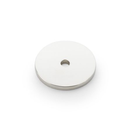 Alexander & Wilks AW895-30-PN Circular Backplate - Polished Nickel Diameter 30mm (LEAD TIME: 2-3 DAYS)