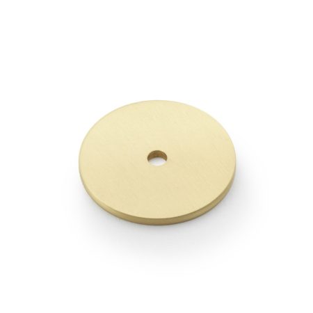 Alexander & Wilks AW895-35-SB Circular Backplate - Satin Brass Diameter 35mm (LEAD TIME: 2-3 DAYS)