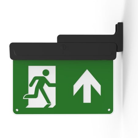 CQR BL/310/M/BK/865 LED Emergency Blade Exit Sign c/w Arrow Up Legend - Black (LEAD TIME: 2-3 DAYS)