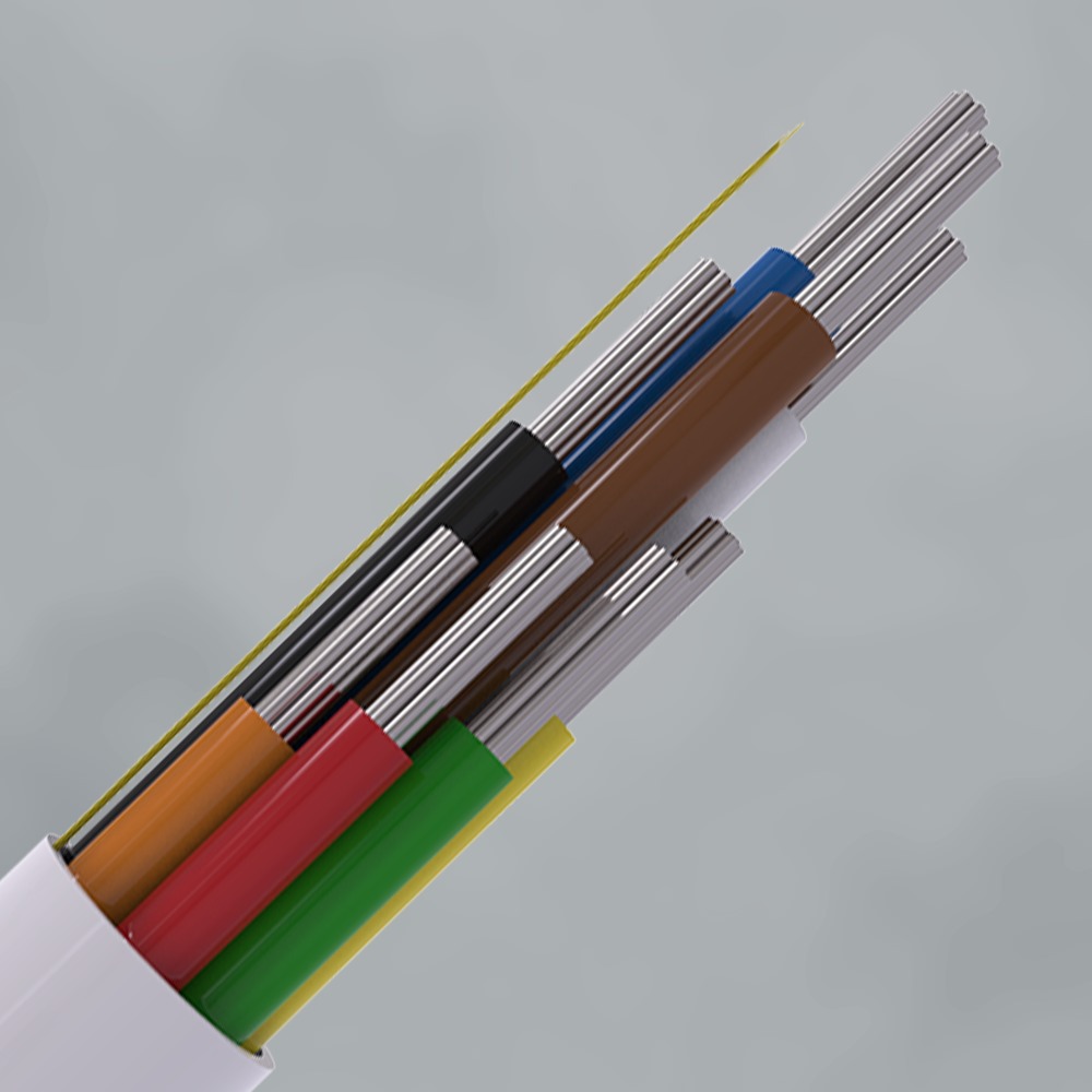 CQR CABCCA8/WH/100M Intruder Alarm Cable | 8 Multi Core | TYPE 3 | Eca | PVC | White | 100m (LEAD TIME: 2-3 DAYS)