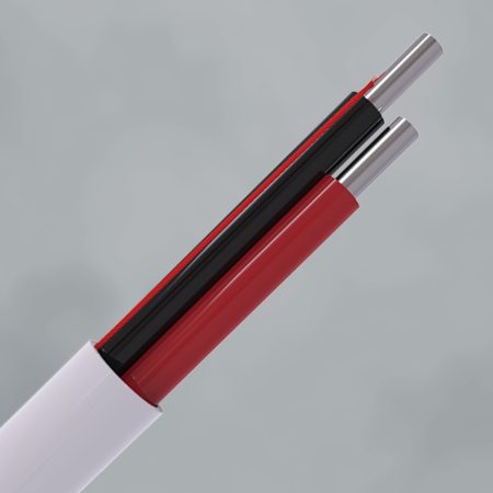 CQR CABS2HF/WH/SO/100 Intruder Alarm Cable | 2 Solid Core | TYPE 1 | Eca | LSZH | White | 100m (LEAD TIME: 2-3 DAYS)