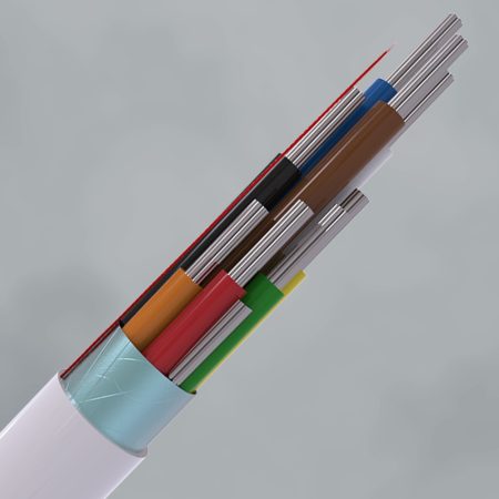 CQR CABS8/WH/100/PR Intruder Alarm Cable | 8 Scr Multi Core | TYPE 2 | Eca | PVC | White | 100m (LEAD TIME: 2-3 DAYS)