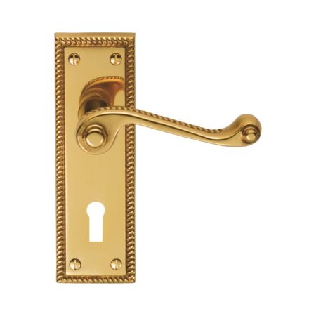 Carlisle Brass CBG1 Georgian Lever On Backplate Lock Contract (LEAD TIME: 2-3 DAYS)