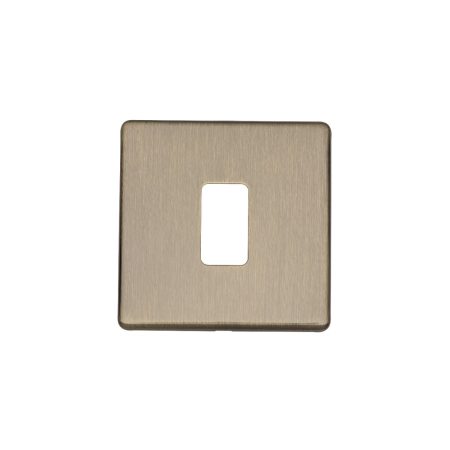 Eurolite EC-G1ABB Concealed 3mm 1 Gang Grid Plate - Antique Brass (LEAD TIME: 2-3 DAYS)