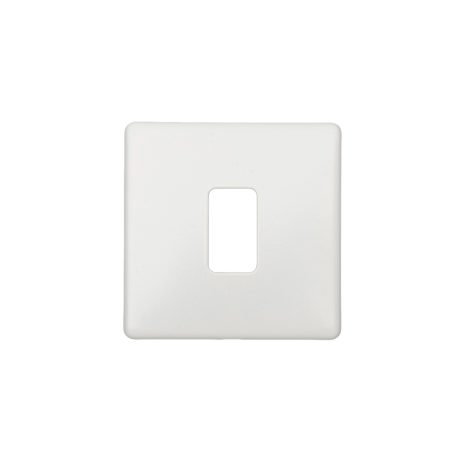Eurolite EC-G1MWW Concealed 3mm 1 Gang Grid Plate - Matt White (LEAD TIME: 2-3 DAYS)