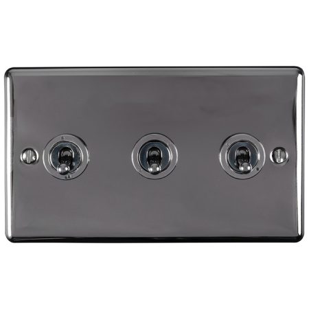 Eurolite ENT3SWBN 3-Gang Toggle Switch (LEAD TIME: 2-3 DAYS)