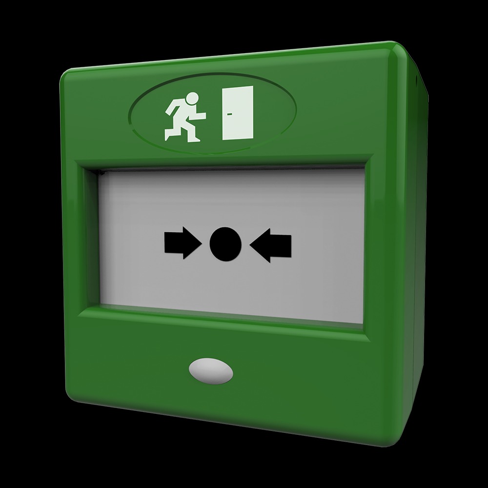 CQR FP3/GR/DP FP3 Manual Call Point Resettable Double Pole - Green (LEAD TIME: 2-3 DAYS)