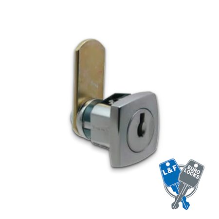 Lowe & Fletcher Square Face Snap Fix 20mm Body Camlock - Keyed Alike