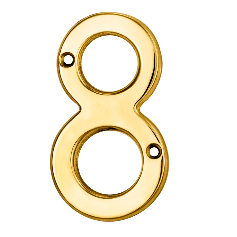Carlisle Brass N8 Numerals (0-9) Number 8 (LEAD TIME: 2-3 DAYS)
