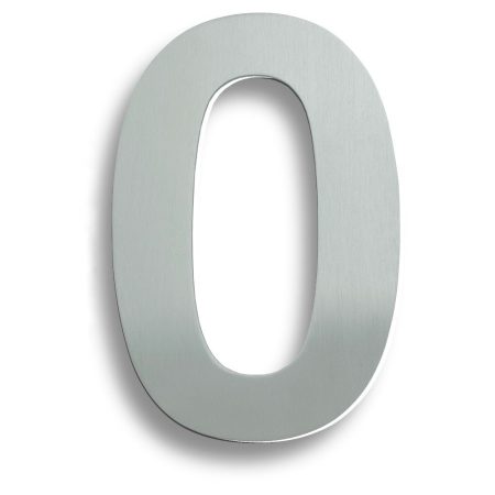 Eurospec NUM10170SSS Stainless Steel 7" Numerals (0-9) (Number 0) (LEAD TIME: 2-3 DAYS)