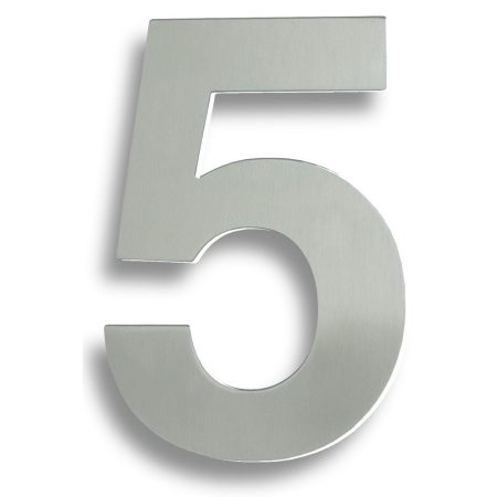 Eurospec NUM10175SSS Stainless Steel 7" Numerals (0-9) (Number 5) (LEAD TIME: 2-3 DAYS)