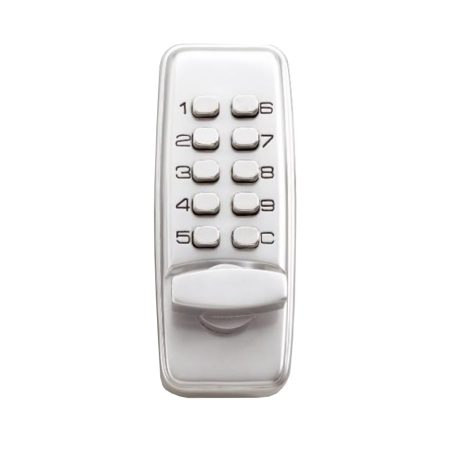 CQR SBL370/S Push Button Lock | Traditional Code | Knob | Satin Chrome | 2 - 4 Digits (LEAD TIME: 2-3 DAYS)
