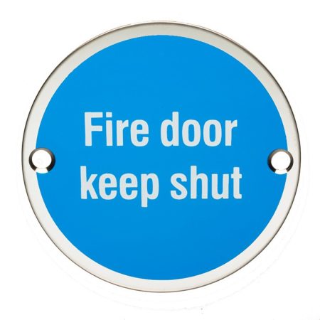 Eurospec SEX4016SAA Fire Door Keep Shut Symbol (LEAD TIME: 2-3 DAYS)
