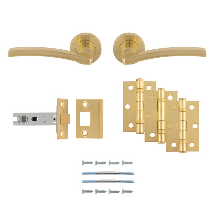 Carlisle Brass UDP009SB/INTB Tavira Latch Pack Ultimate Door Pack (LEAD TIME: 2-3 DAYS)